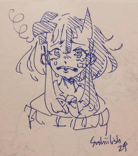 I replicated Danganronpa's official artstyle!