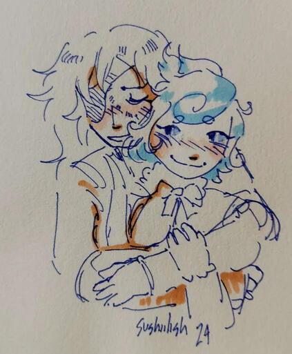 Ivy and Boreas - OC human AU